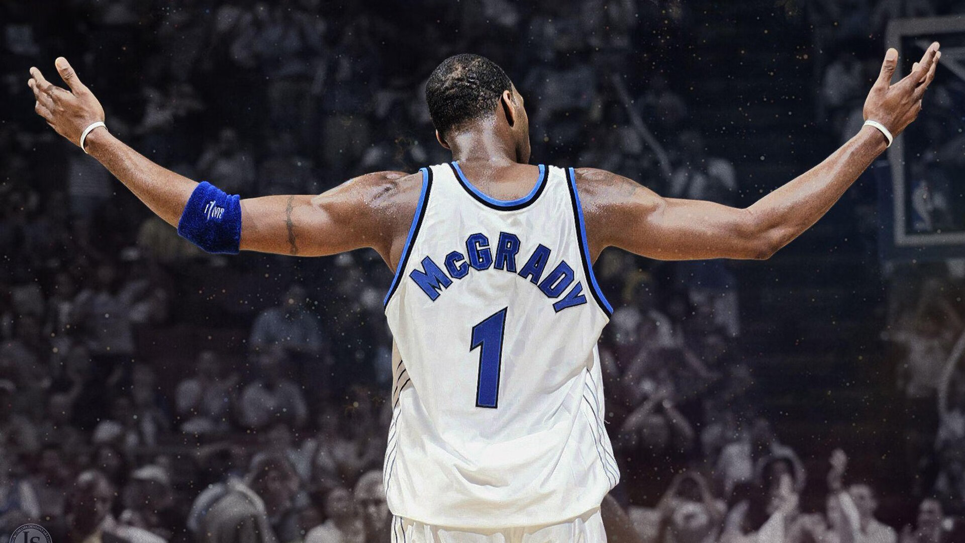 史上第一个在季后赛连续投中超远距离三分球的球员,中场超远三分球